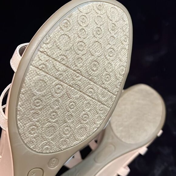 Anne Klein Women's Nude Wedge Sandals - Picture 7 of 10